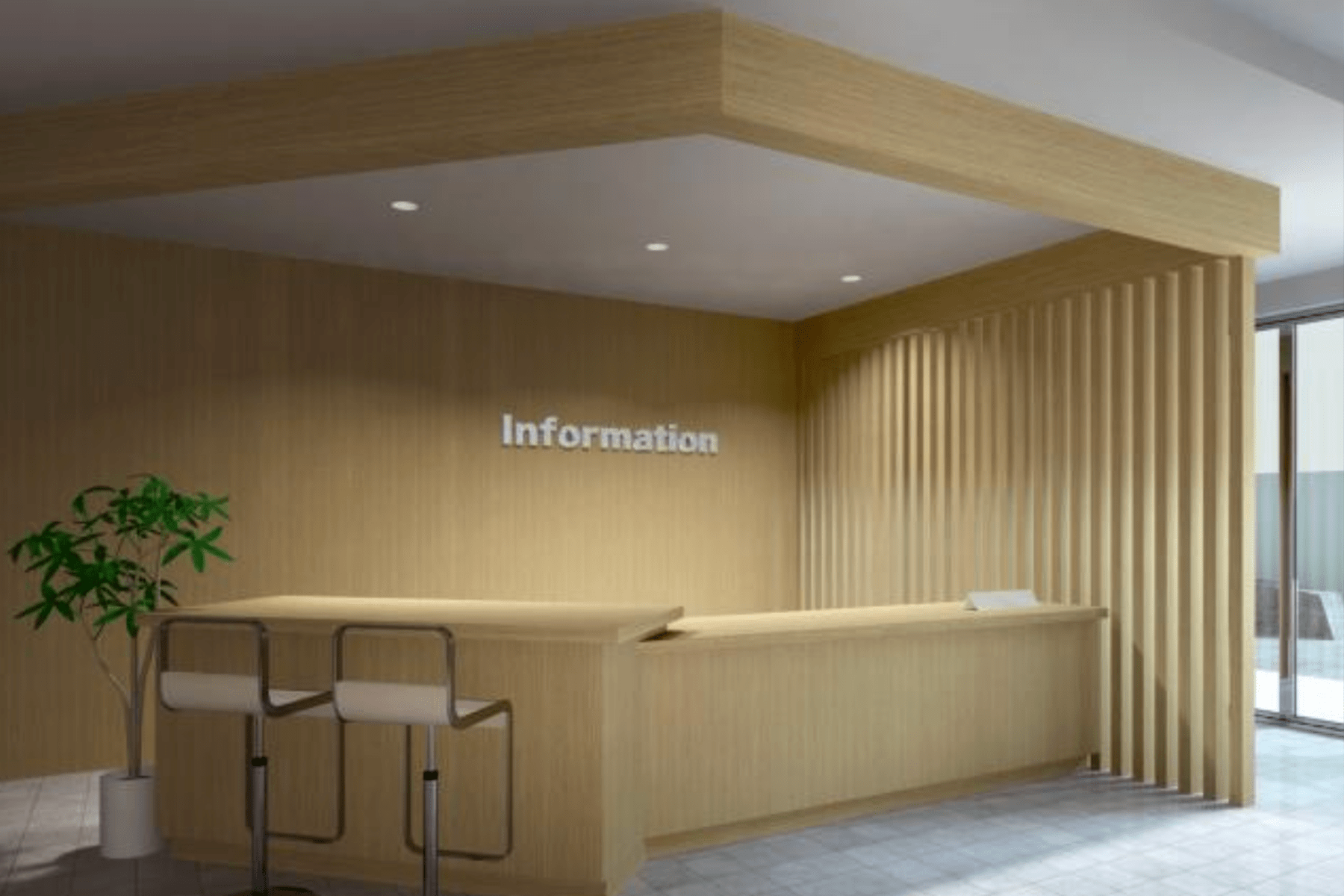 受付カウンターの利用シーンと適切な高さ