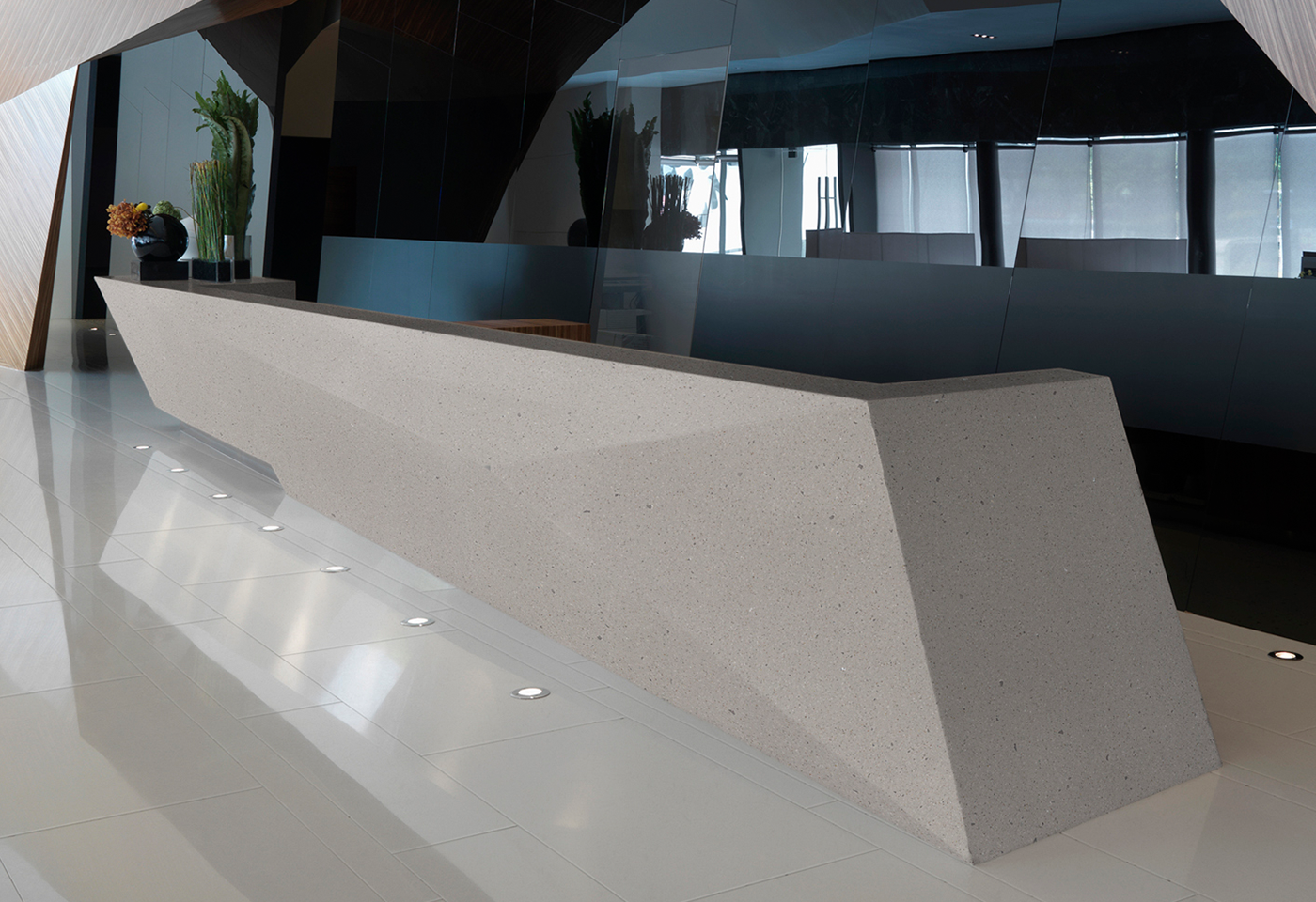 受付カウンターに人工大理石を採用する際の注意点