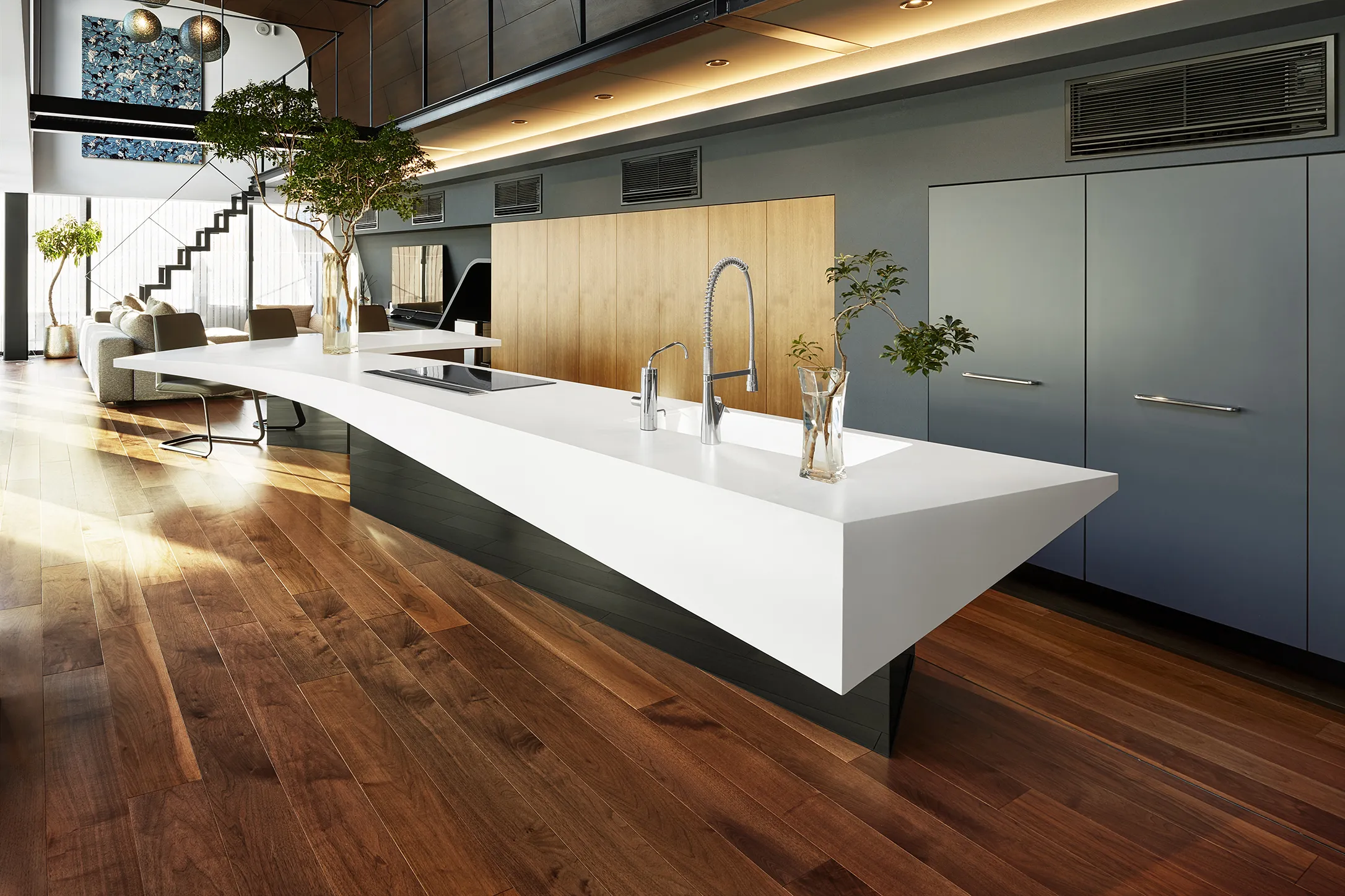 コーリアン® で作るキッチンカウンター