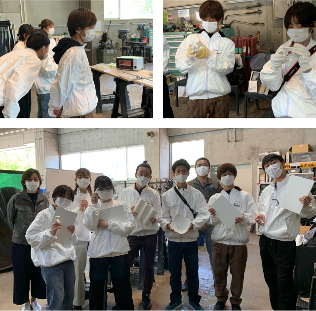 ザハ・ハディッドもコーリアン®の加工性を生かして、有機的な曲線美を持った作品をデザイン